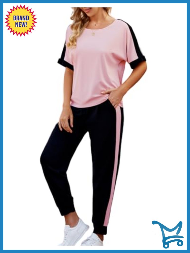 2 Piece Lounge Set - Soft Sweatsuit Matching Jogger Set